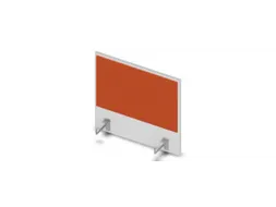 opzetpaneel v. bureau aanbouw aan de zijkant Bl-wit BN3012-oranje 600m