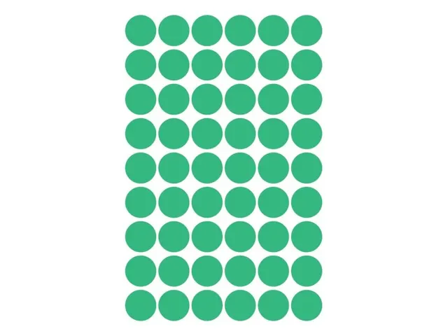 Etiquette Avery Zweckform 3143 Rond 12mm Vert 270 Pcs