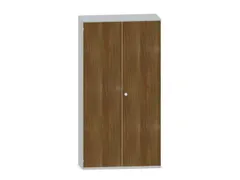 Kantoorkast 1920x1000x430mm Decor Romp Lichtgrijs Decor Front Noten