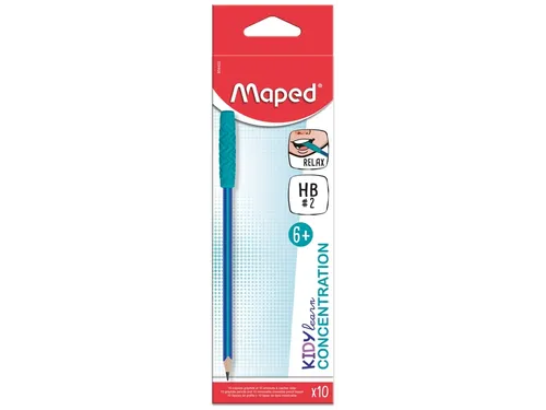 Maped Kidy Learn Grafietpotloden HB met Kauwtopper Blauw Doos met 10 S