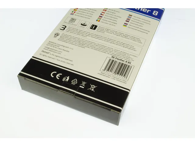 Calculator Rebell PANTHER 8BX zwart desk 8 digit