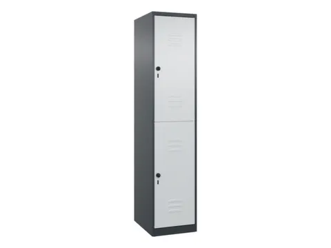 dubbeldekse locker,HxBxD 1850x400x500mm,1x2vak.,vak B 400mm
