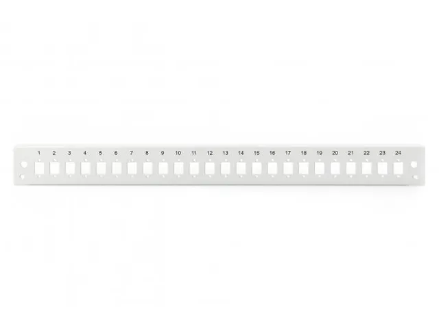 Glasvezel frontpaneel 1U Snelsluiting 24x LC DX SC SX E2000 SX Grijs