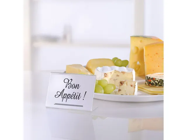 Info Prijsstandaard Sigel A8 dwars transparant acryl doos a 10 stuks