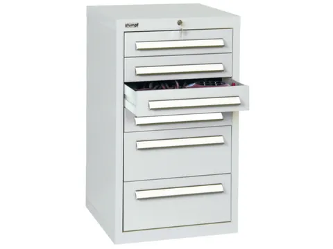 ladekast HxBxD 900x515x500mm 6laden vergrendeling RAL7035