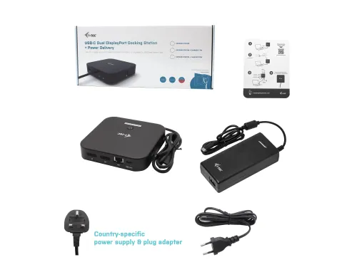 i-tec USB-C Dual Display Docking Station met Power Delivery 100W