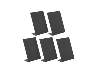 Krijtbord Securit A7 L-Bord Verticaal zwart 5 stuks - 3