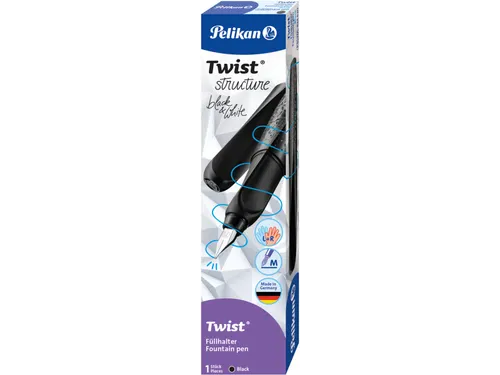 Twist vulpen Structure P457 Zwart Medium blauw inkt