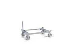 dissel en koppeling,v. rolcontainer,L 500mm,buis Ø 25mm,staal verzink