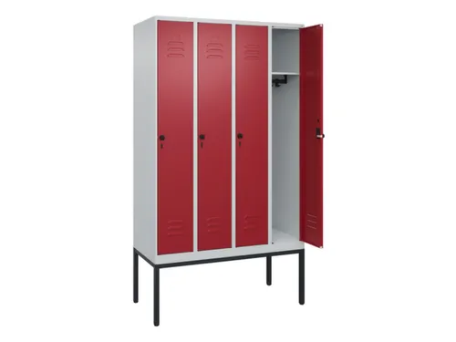 locker,HxBxD 2120x1200x500mm,4vak,vak B 300mm,draaigrendel