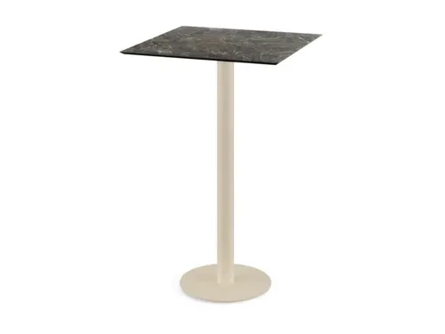 statafel,HxBxD 1090x700x700mm,rechthoekig,schotelvoet zandkleuren