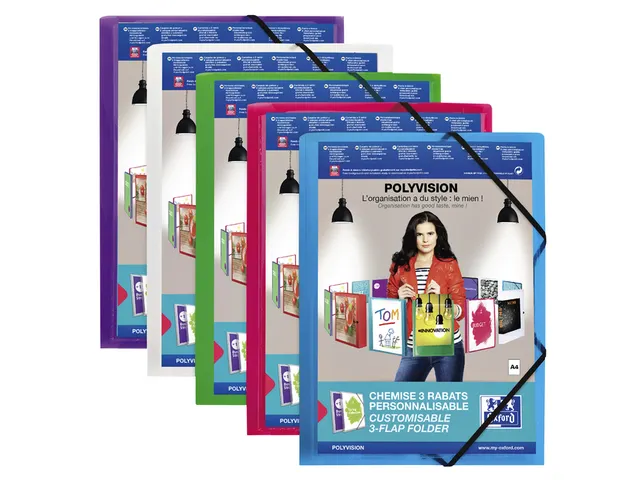 Elastomap Elba A4 Polyvision Incl Insteektas Transparant polypropyleen