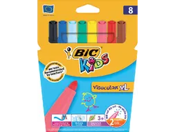 Kleurstiften BicKids Visacolor XL assorti blister à 8 stuks