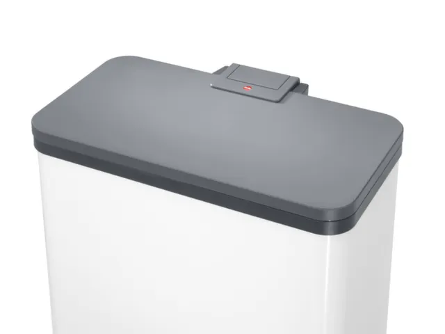 poubelle à pédale 3x9l HxlxP 430x470x340mm seau intérieur plastique