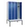 locker met bank,HxBxD 2120x1200x815mm,4vak,vak B 300mm,cilinderslot