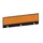 baliepaneel,v. bureau,aanbouw achter,B 1600mm,CC-zwart,BN3005-geel