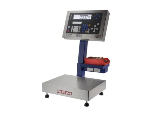 Telweegschaal-installatie,platform BxD 350x280mm,RVS,weegbereik 1-6kg