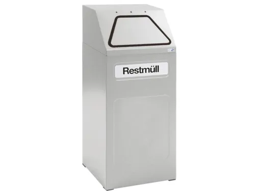 Afvalverzamelaar Vuurremmend 65 Liter 970X405X380Mm Binnenbak Grijs