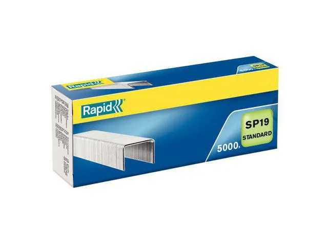 SP19 Standard Nietjes voor 20 vel, 6 mm, Zilver