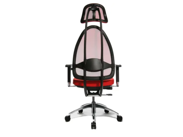 Siège De Bureau Pivotant Rouge Assise Hxlxp 430-520X480X500Mm Dossier