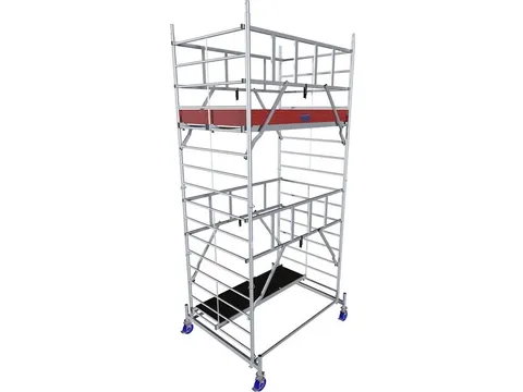 rolsteiger,werk H 5,3m,steiger H 4,45m,2platform(s),m. luik