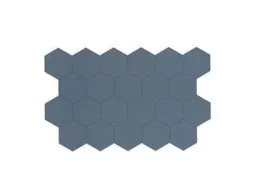 Akoestische PET-vilt Hexagon tegels blauw 30x26cm 22 stuks