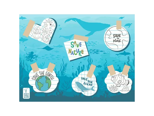 Placemats Papier 30x40cm Safe the Ocean ds 4x250st