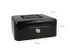 Coffret à monnaie Westcott 200x161x90mm noir, insert en plastique ave