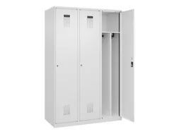 locker voor scheiding van kleding,HxBxD 1850x1200x500mm,3vak
