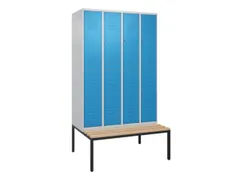Dubbeldekse dekenkist,HxBxD 2120x1200x815mm,4x2vak.,vak B 300mm
