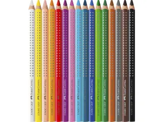 Kleurpotlood Faber-Castell Jumbo GRIP etui met 16 stuks assorti - 3
