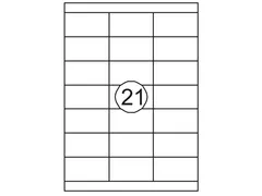 Rillprint Etiket 70x38.1mm 21 op een vel 1000 Vel