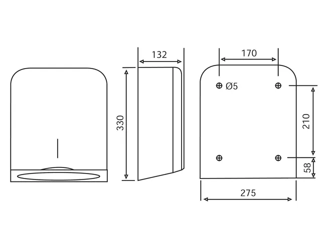Handdoekdispenser Katrin medium wit 988113