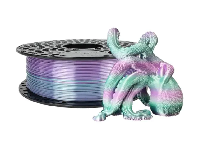 Azurefilm PLA Silk 3D filament 1,75mm Rainbow Aurora 1kg