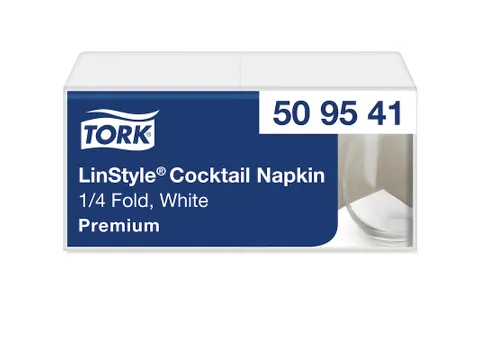 Tork Linstyle 509541 Cocktailservet Premium 1-Laags wit 23x23cm 14x100