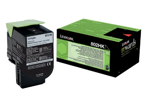 Tonercartridge Lexmark 80C2HK0 prebate zwart HC
