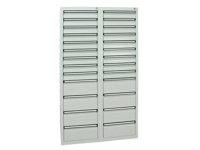 ladekast,HxBxD 1800x1000x500mm,26lade(n),centr. vergrendeling