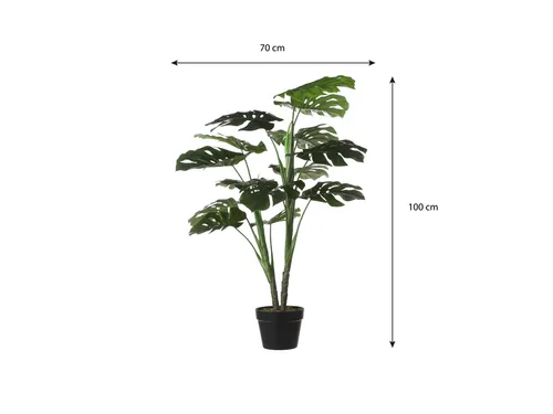 Kunstplant Mica Monstera in plastic pot 100x70cm
