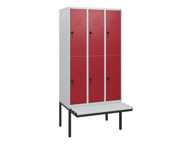 Dubbeldekse dekenkist,HxBxD 1950x900x815mm,3x2vak.,vak B 300mm