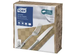Textured Dinnerservet Advanced 2-laags biscuit 38x39cm 1/4-vouw 900st