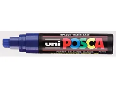 Verfstift Posca PC17K Extra Brede punt 15mm rechthoek donkerblauw