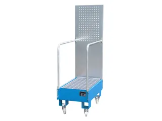 verrijdbare opvangbak,v. 2x60l vat,opvangvol. 60l,HxBxD 1685x500x875mm - 1