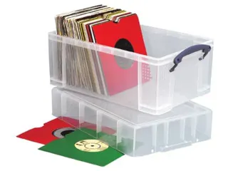 Opbergbox Really Useful 9 liter XL 395x255x205mm transparant wit - 1