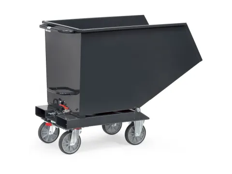 Afvalbakken 4702a Ral7016 750kg Aftapkraan