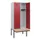 locker met bank,HxBxD 1950x800x815mm,2vak,vak B 400mm,draaigrendel