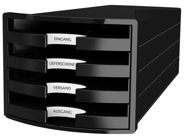 Ladekast HAN Impuls met 4 open laden zwart