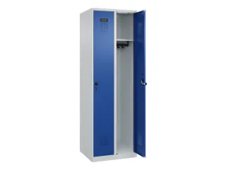 locker,HxBxD 1850x600x500mm,2vak,vak B 300mm,draaigrendel - 2
