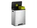 Ecocasa Ii Recycling Pedaalemmer Mat Rvs 36 Liter + 24 Liter