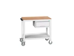 werkbank,verrijdbaar,HxBxD 930x1000x600mm,multiplexblad