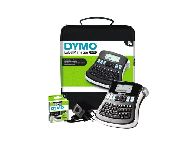 Labelprinter Dymo LabelManager 210D+ draagbaar qwerty 12mm zwart in ko